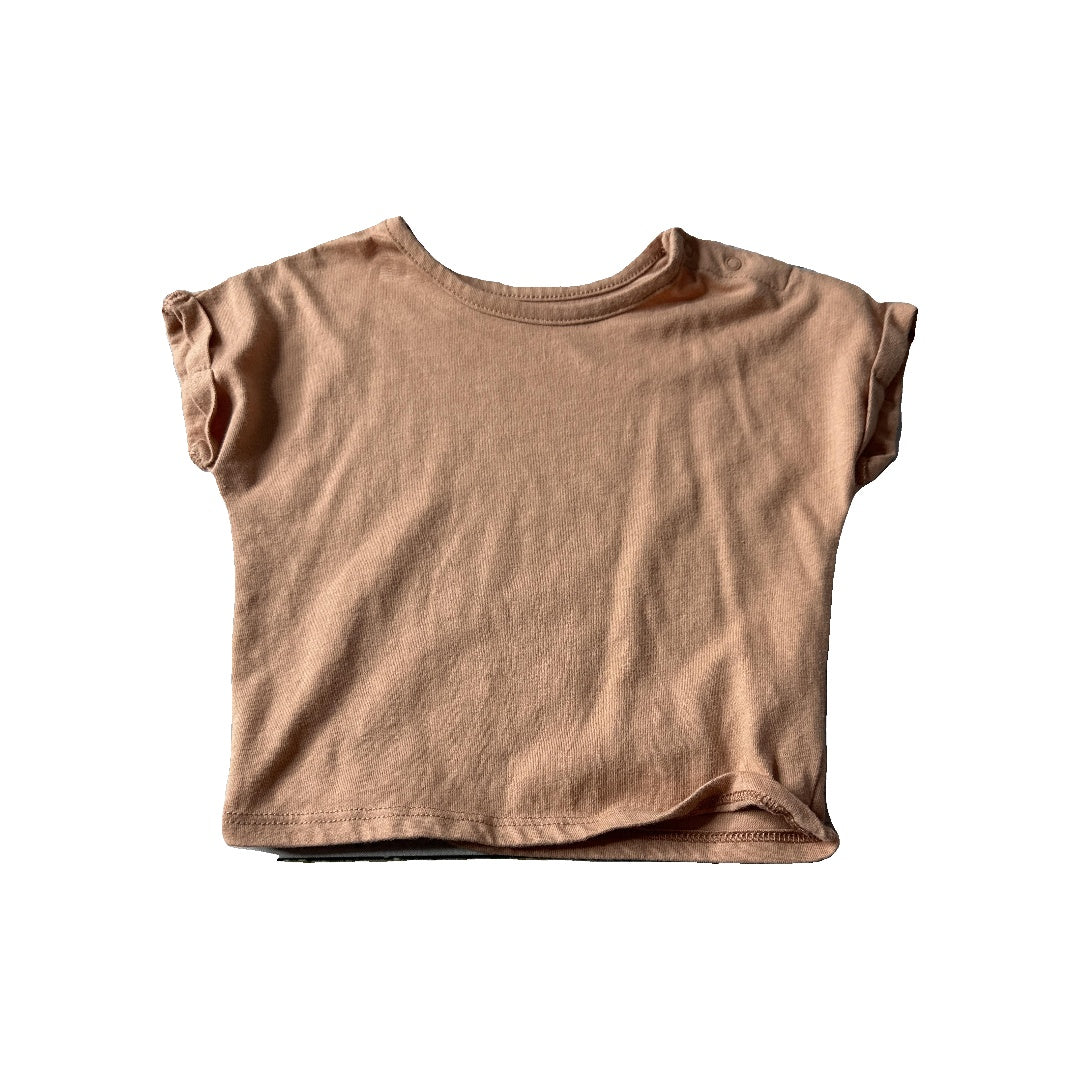 Grayson mini Girls Brown T-Shirt Size: 6-9 months Brown