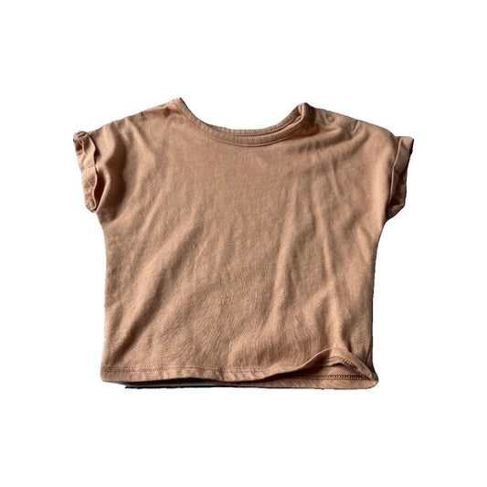 Grayson mini Girls Brown T-Shirt Size: 6-9 months Brown
