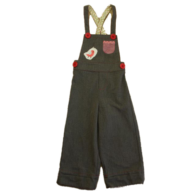 Misha Lulu Girls Brown Overalls Size: 18-24 Months Brown