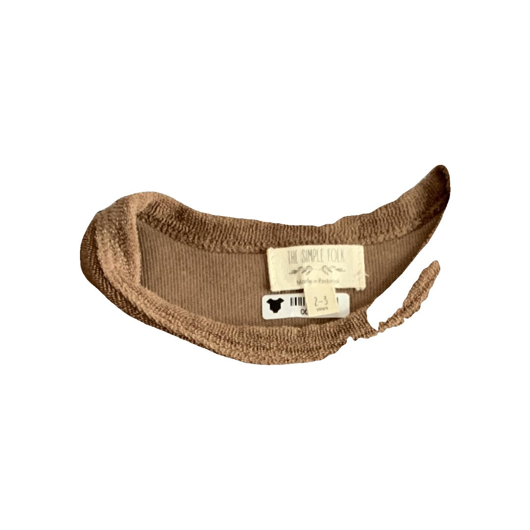 The Simple Folk Girls Brown Shirt Size: 2T Brown
