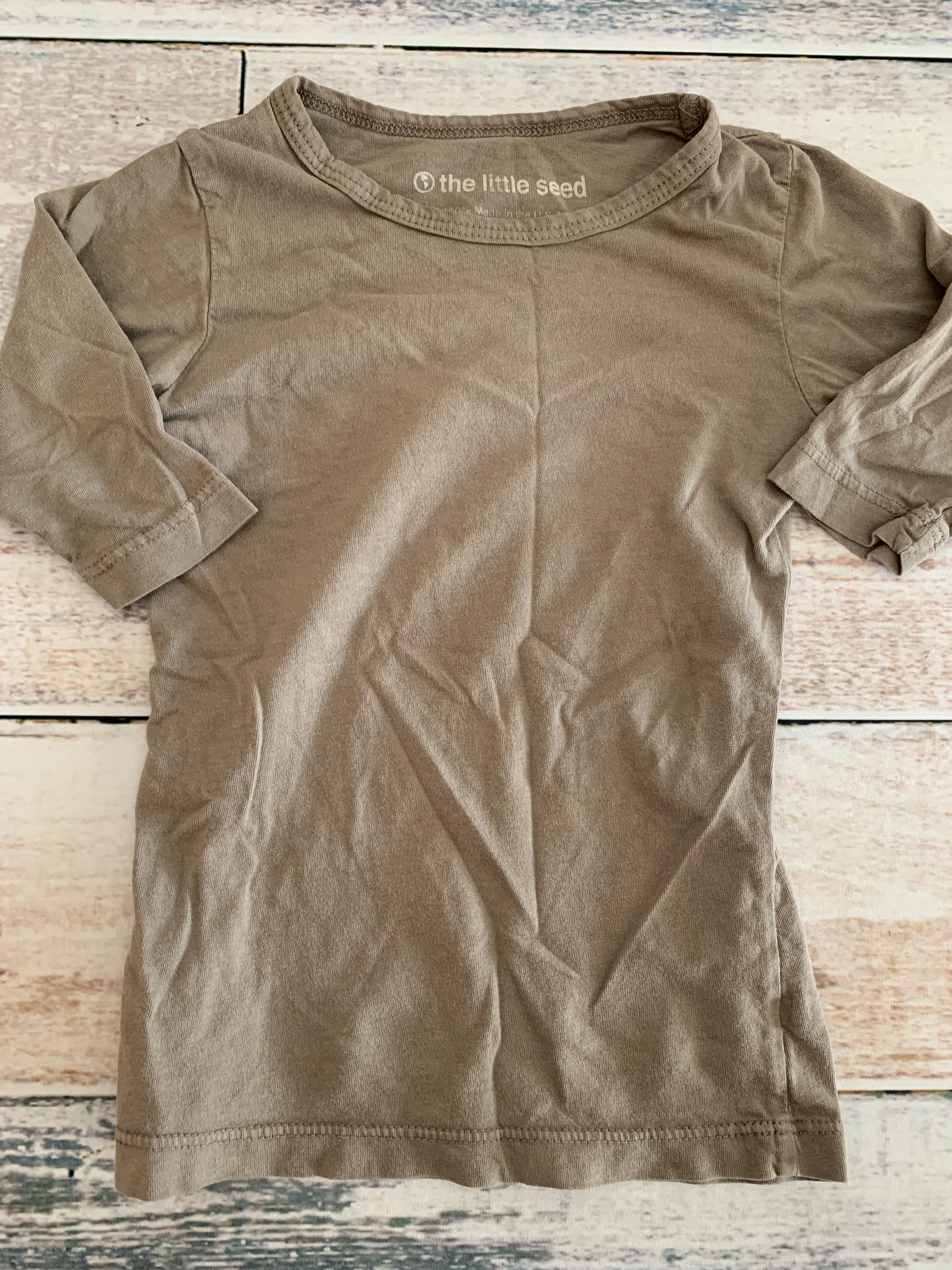 Boys Brown Long Sleeve Shirt Size: 12-18 months Brown