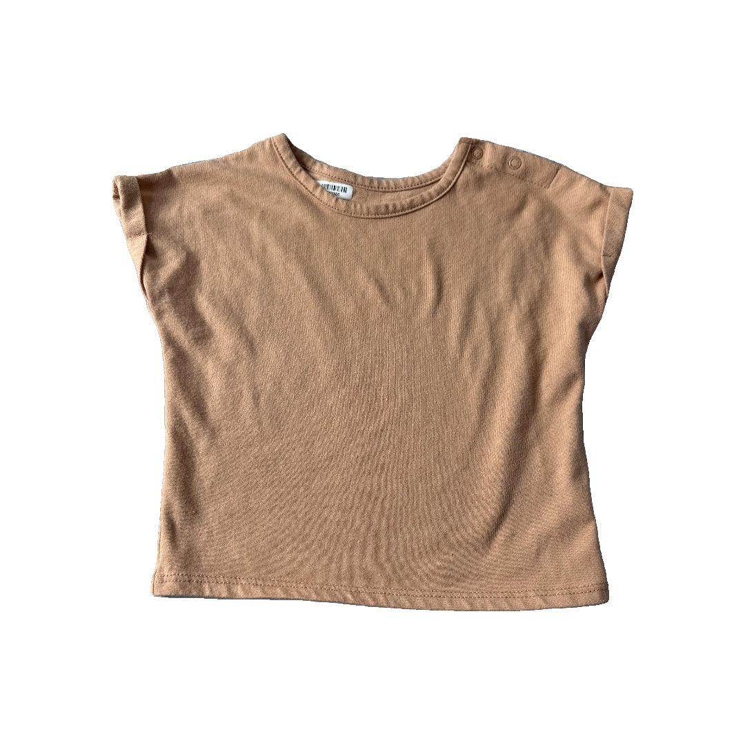 Grayson mini Girls Brown T-Shirt Size: 6-9 months Brown
