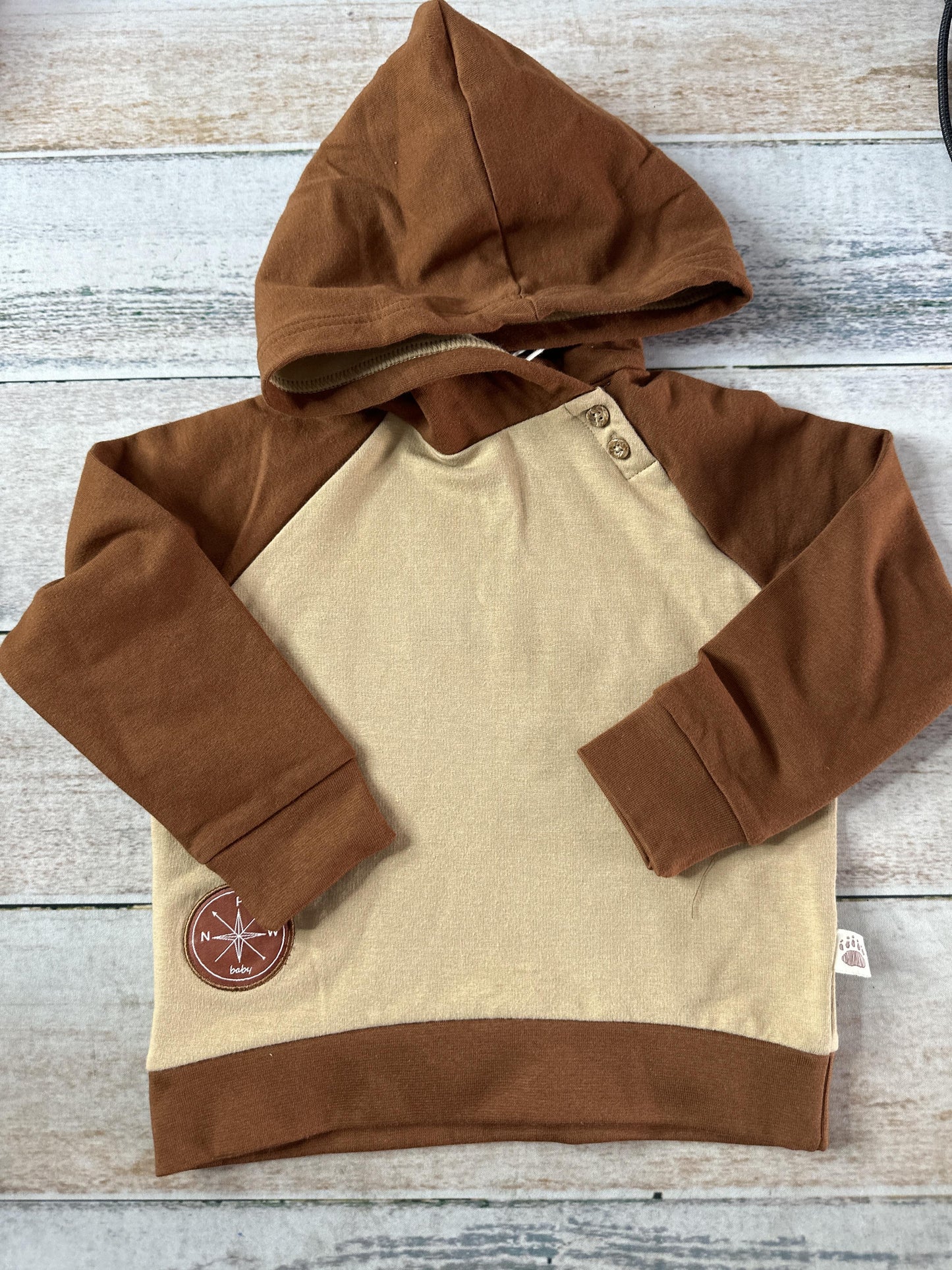PNW Unisex Brown Hoodie Size: 12-18 months Brown