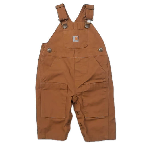 Carhartt Boys Brown Overalls Size: 3 Months Brown