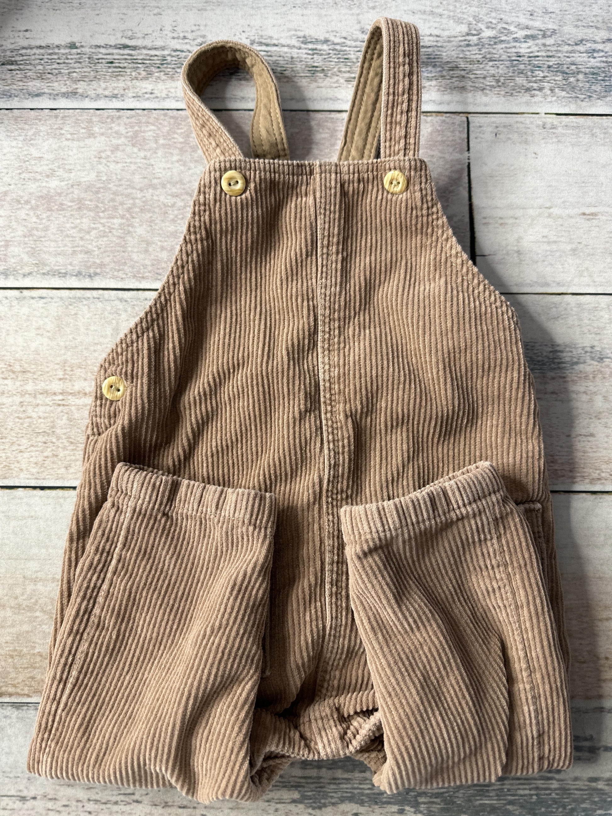 H&M Unisex Brown Overalls Size: 9-12 Months Brown