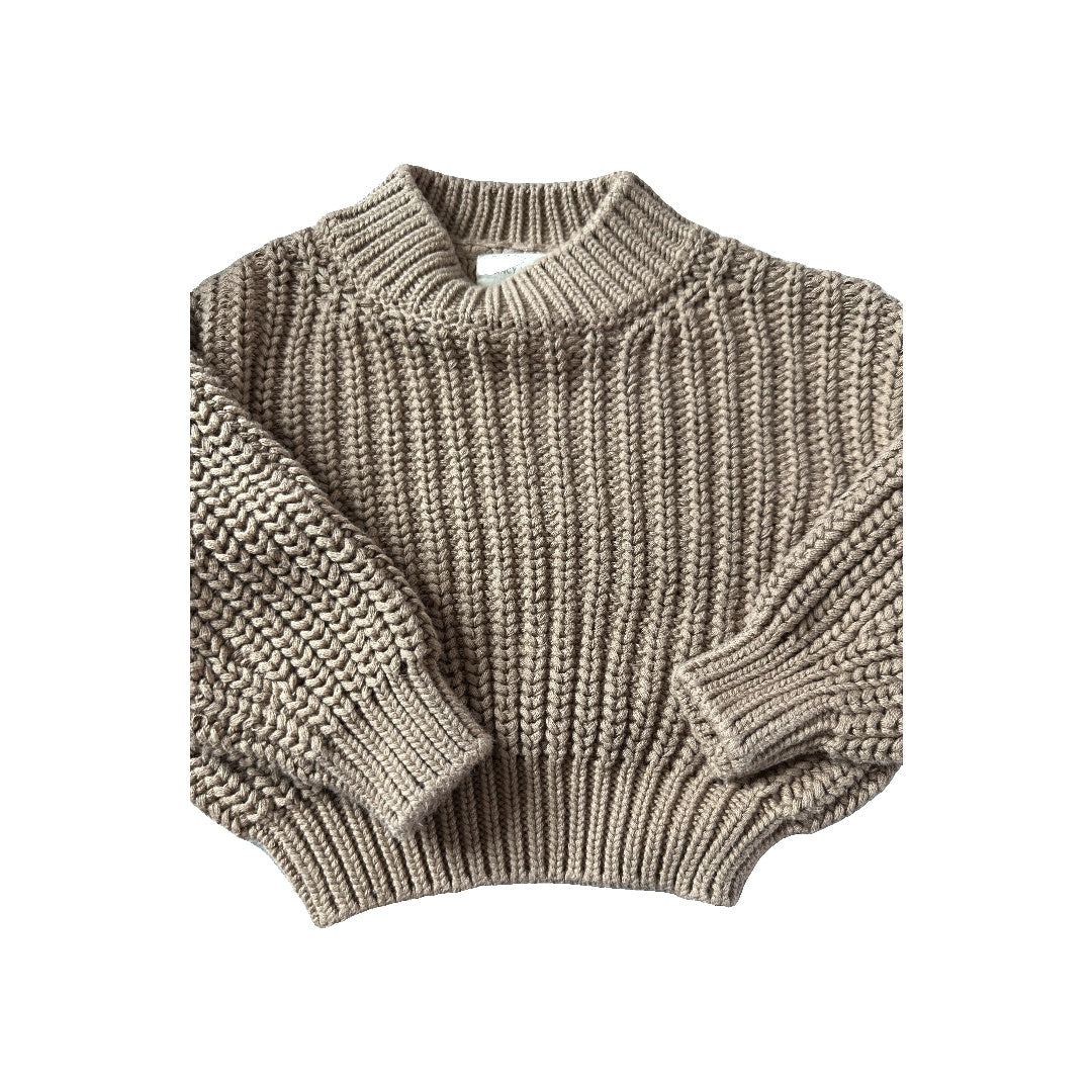 Quincy Mae Unisex Brown Sweater Size: 6-12 months Brown