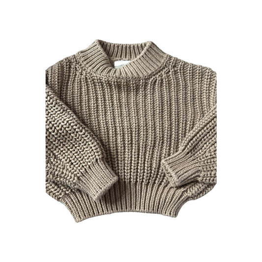 Quincy Mae Unisex Brown Sweater Size: 6-12 months Brown
