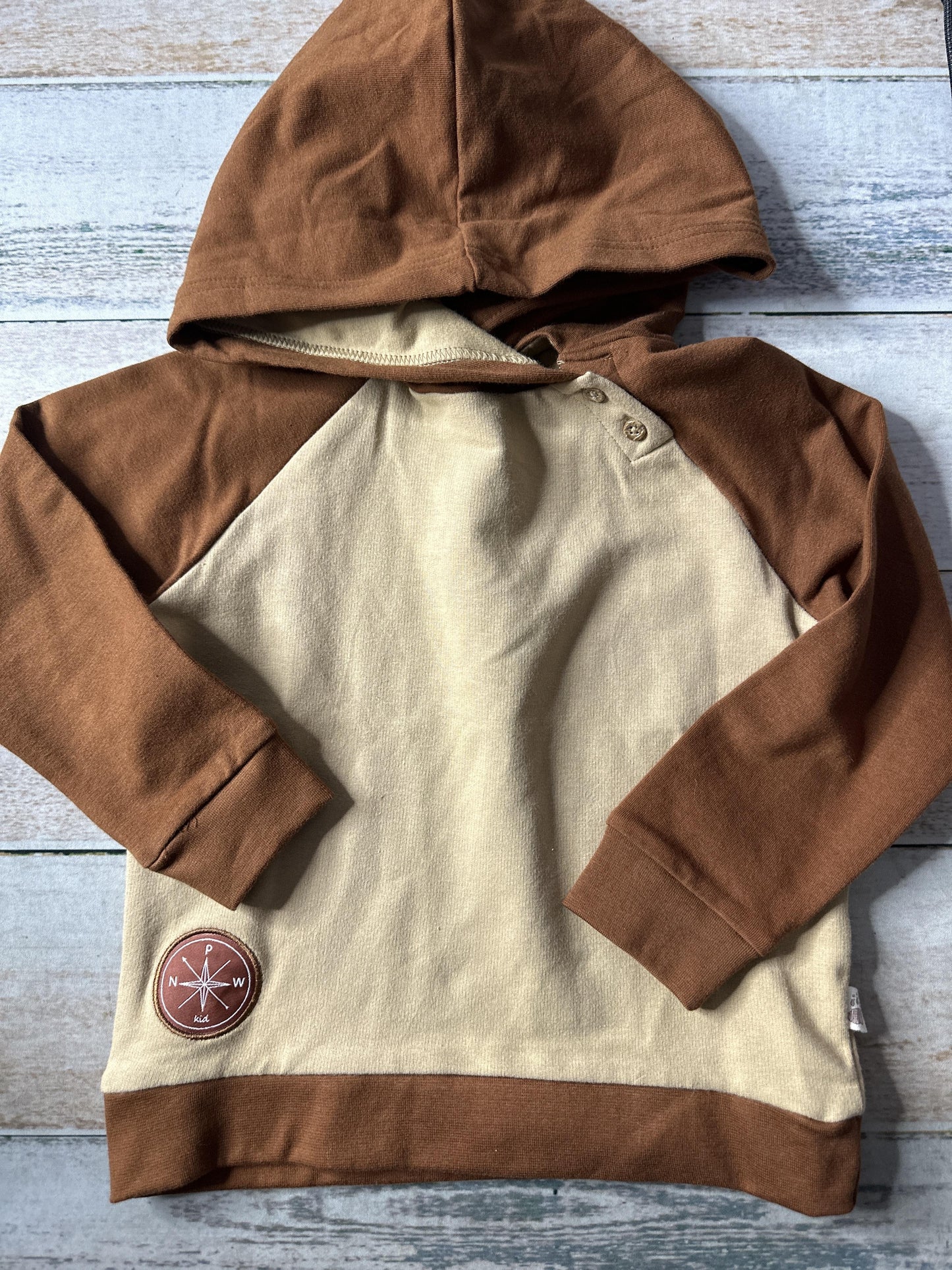 PNW Unisex Brown Hoodie Size: 2T Brown