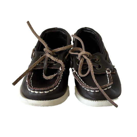 Janie and Jack Boys Brown Shoes Size: 6 Toddler Brown