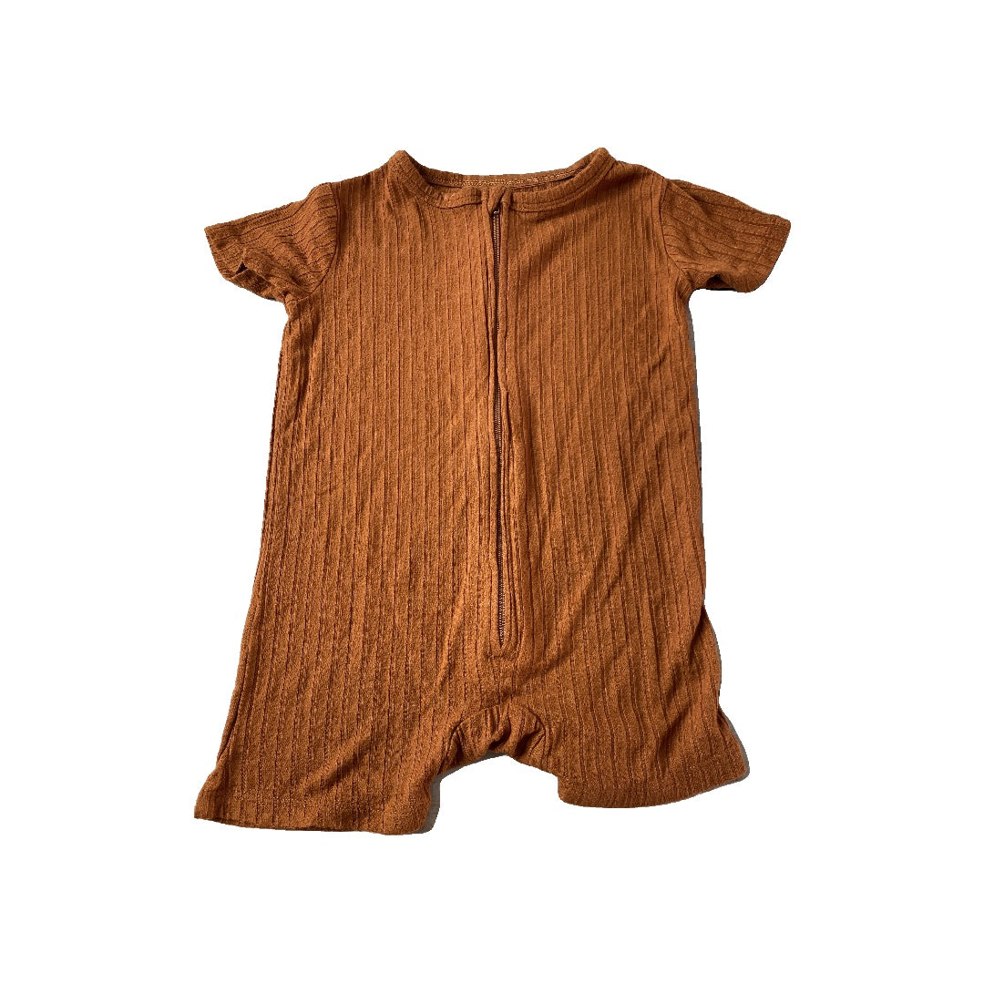 Brave Little Ones Girls Brown Romper Size: 6-12 months Brown