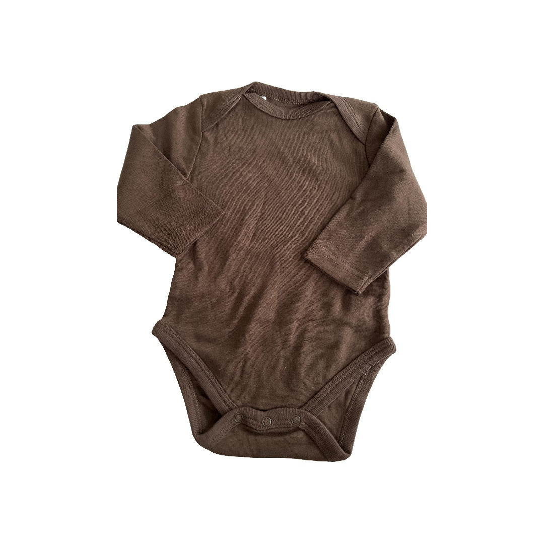 Leveret Boys Brown Onesie Size: 3-6 months Brown