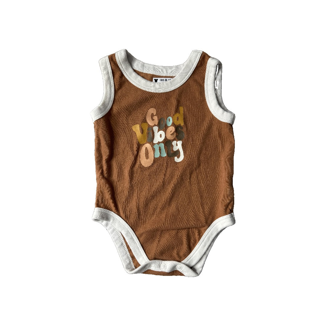 Garanimals Unisex Brown Tank Top Size: 3-6 months Brown