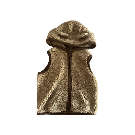 Carters Unisex Brown Vest Size: 3-6 months Brown