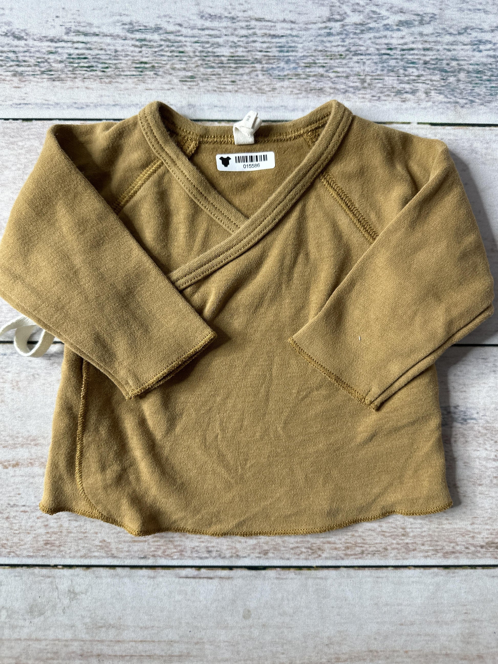 Quincy Mae Unisex Brown Shirt Size: Newborn Brown