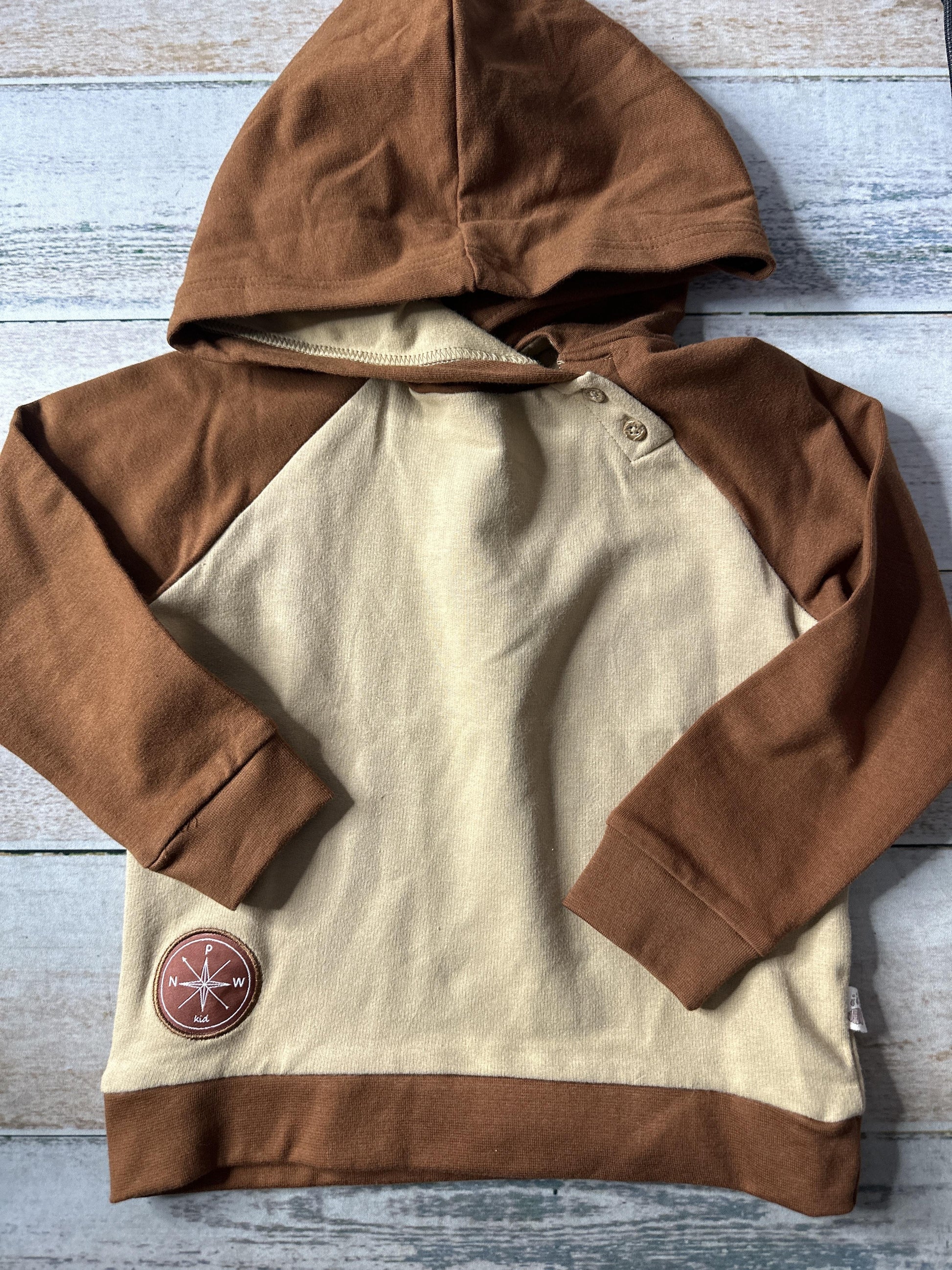 PNW Unisex Brown Hoodie Size: 2T Brown