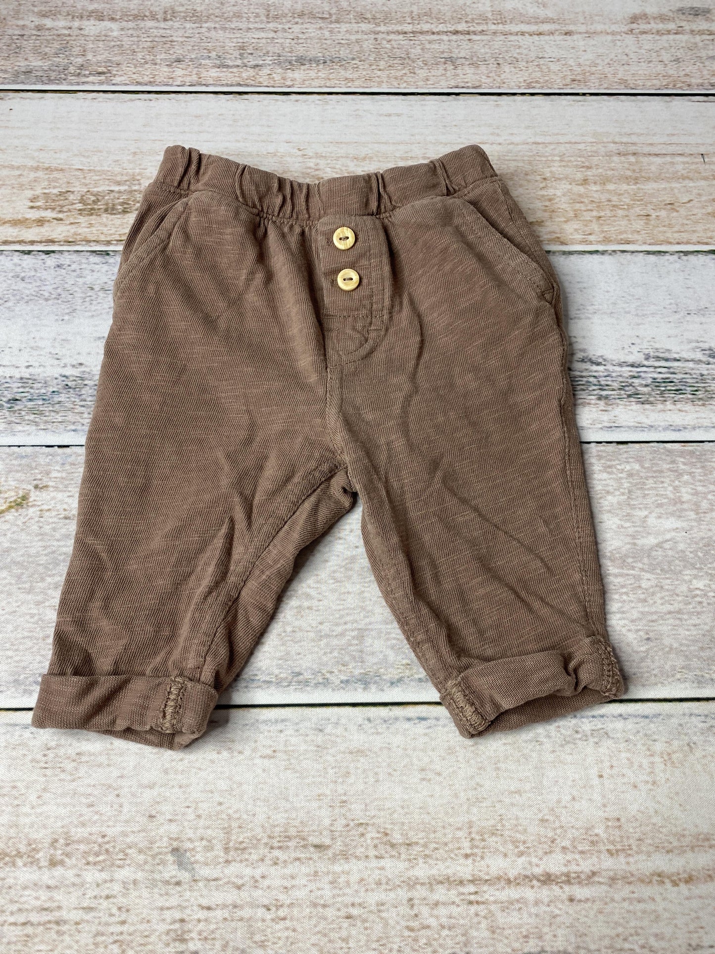 H&M Unisex Brown Pants Size: 3 months Brown
