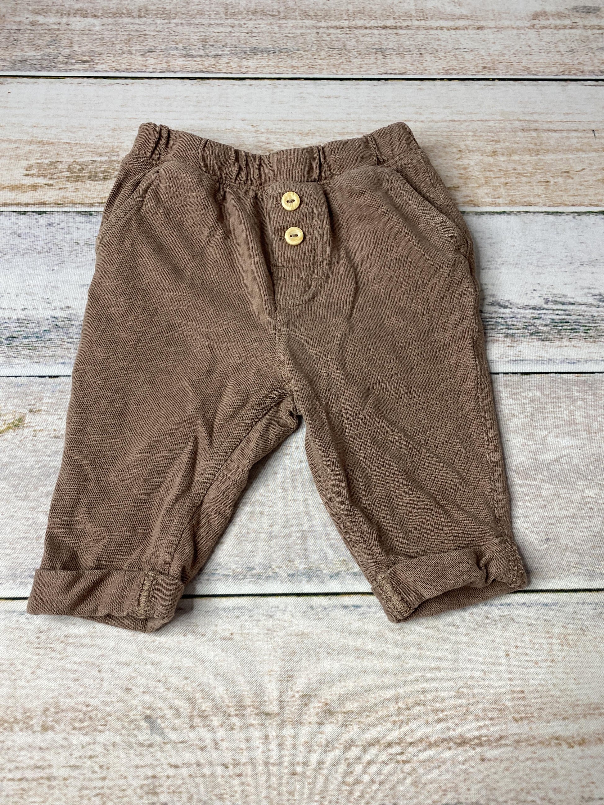 H&M Unisex Brown Pants Size: 3 months Brown