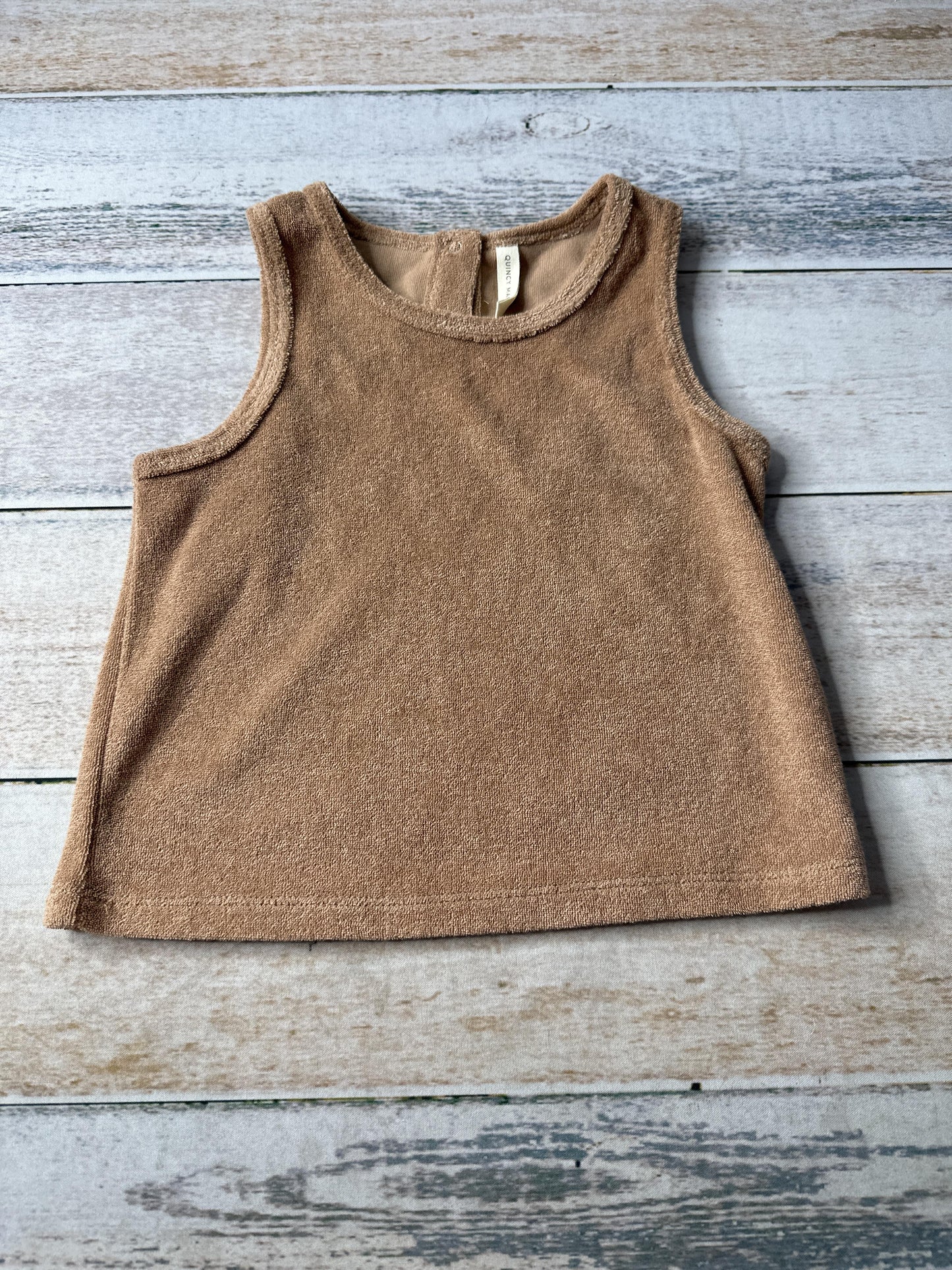 Quincy Mae Unisex Brown Tank Top Size: 2-3 Years Brown