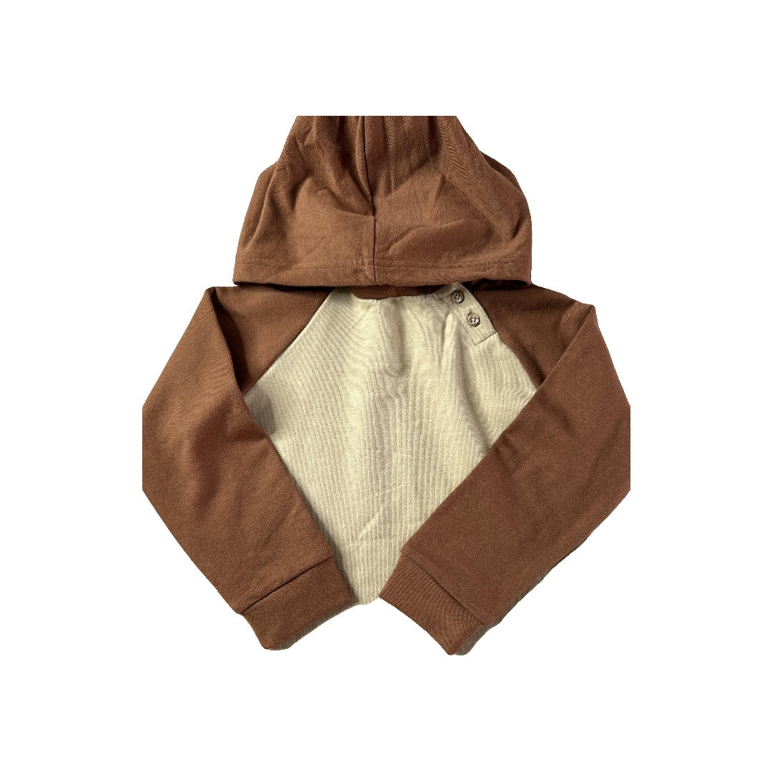 PNW Unisex Brown Hoodie Size: 4T Brown