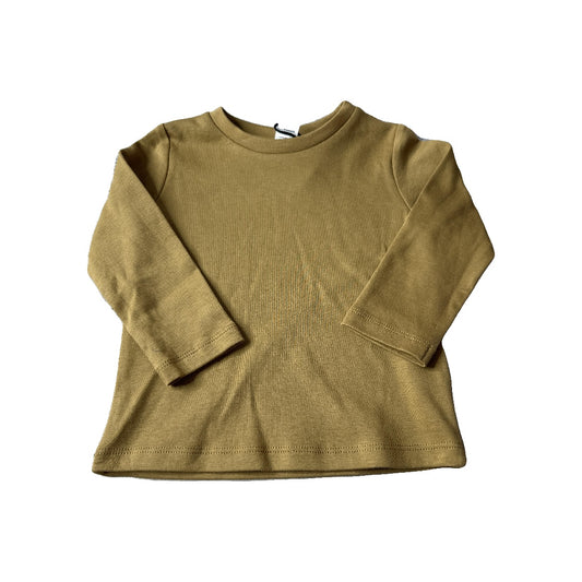 Colored Organics Unisex Brown Long Sleeve Shirt Size: 12-18 months Brown