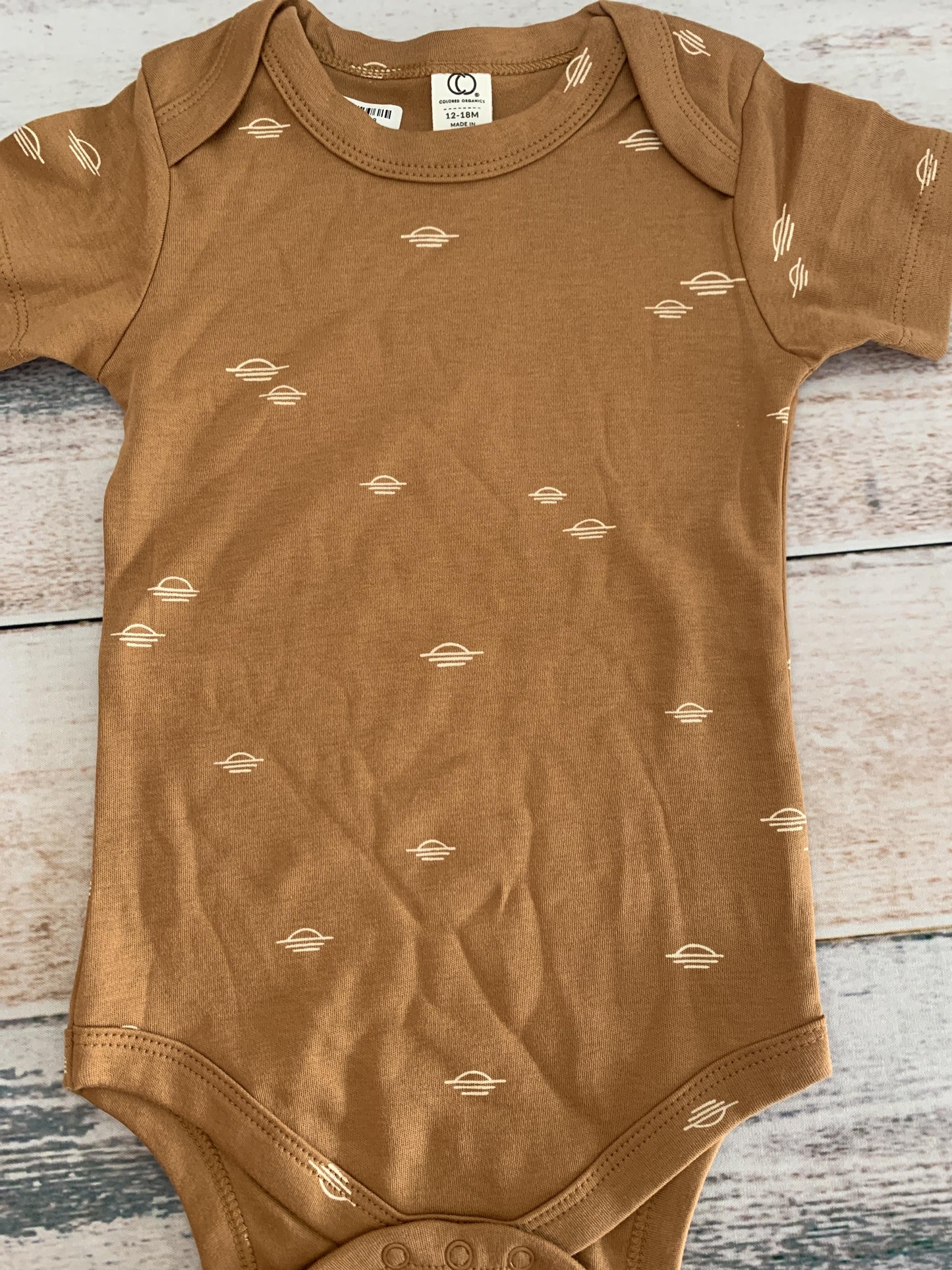 Boys Brown Onesie Size: 12-18 months Brown