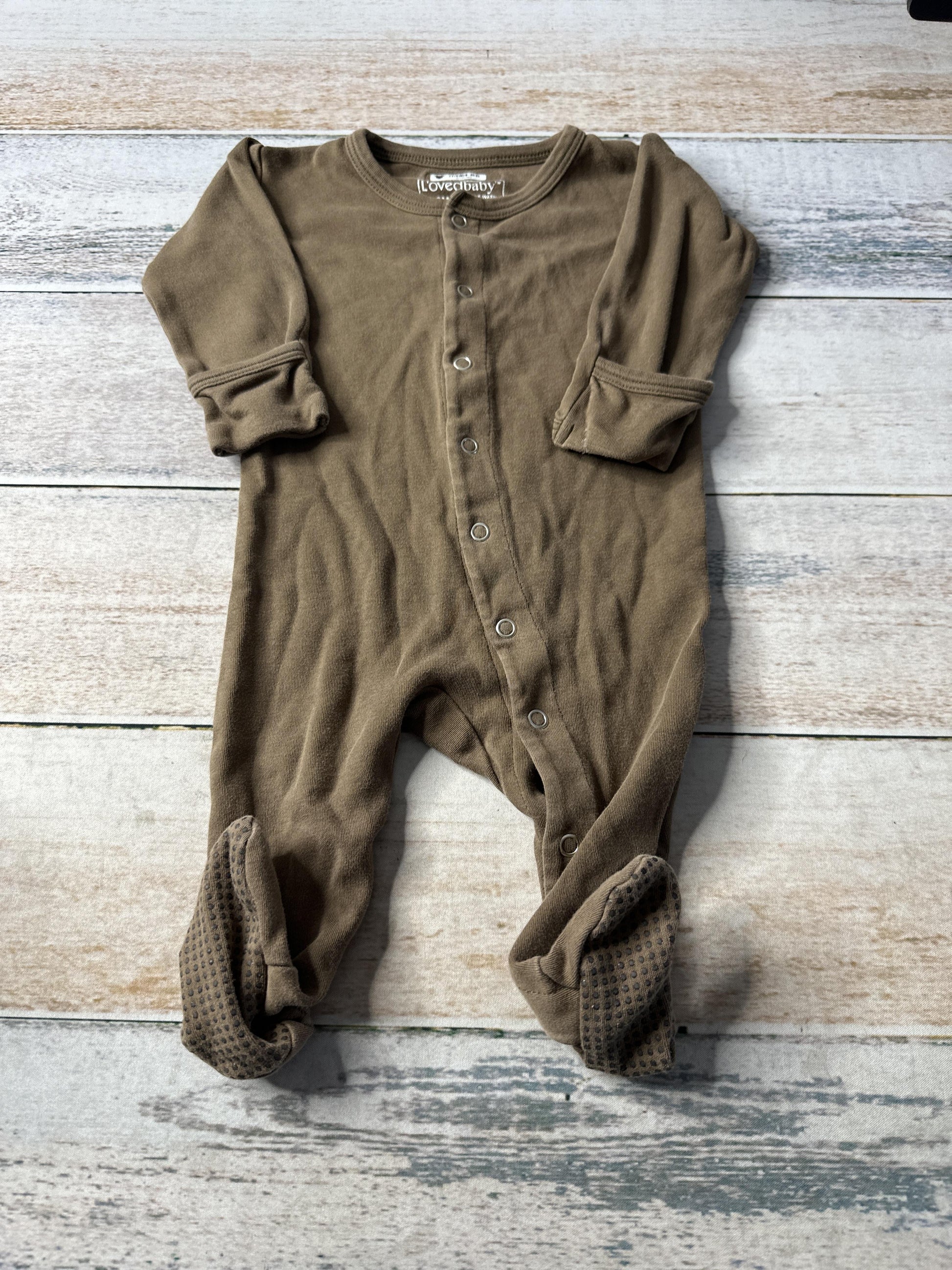 L‚Äôoved Baby Unisex Brown Pajamas Size: 3-6 months Brown