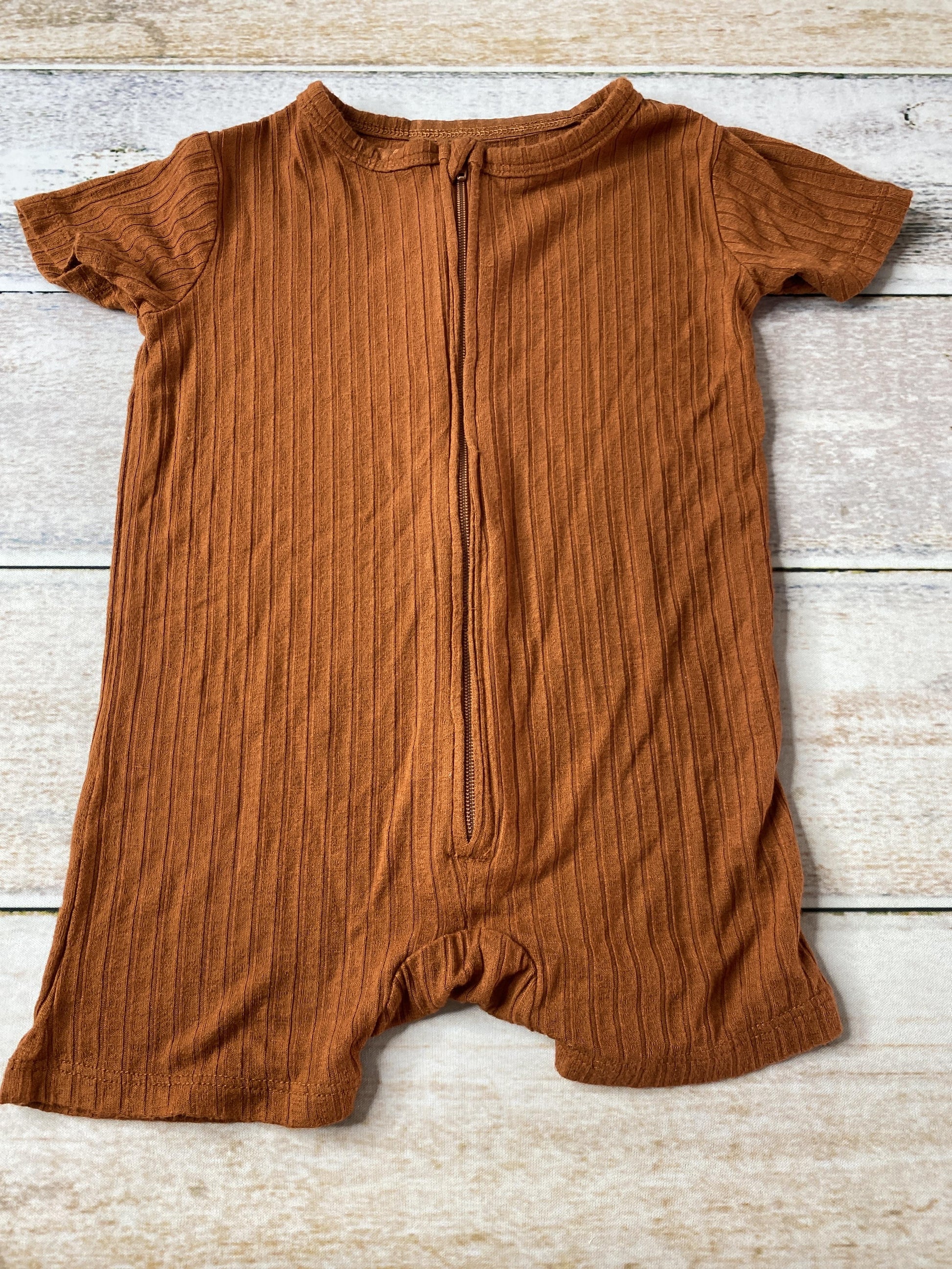 Brave Little Ones Girls Brown Romper Size: 6-12 months Brown