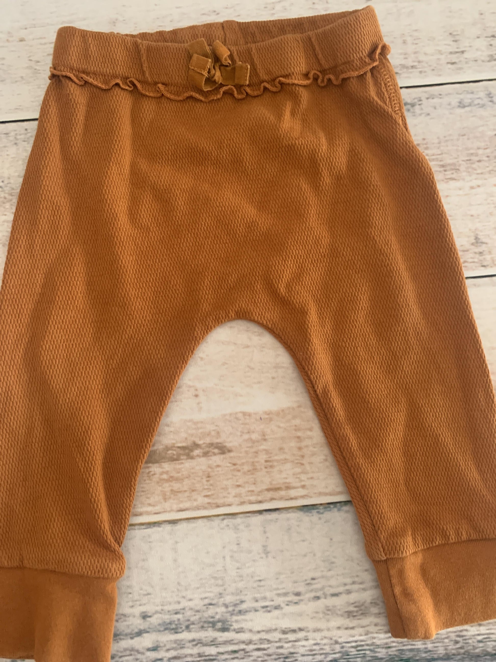 Oliver & Rain Girls Brown Pants Size: 12 months Brown