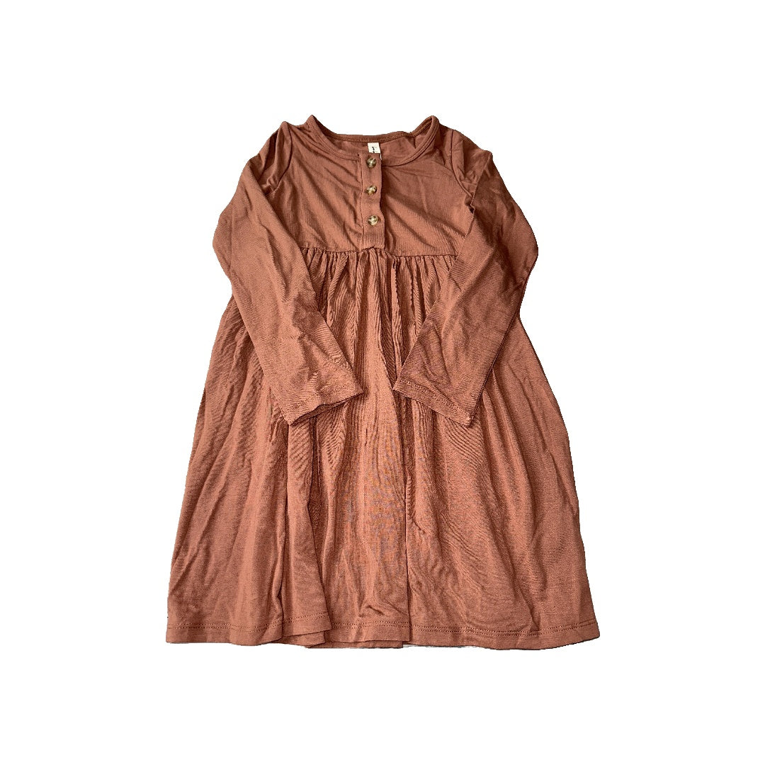 BabySprouts co Girls Brown Dress Size: 5T Brown