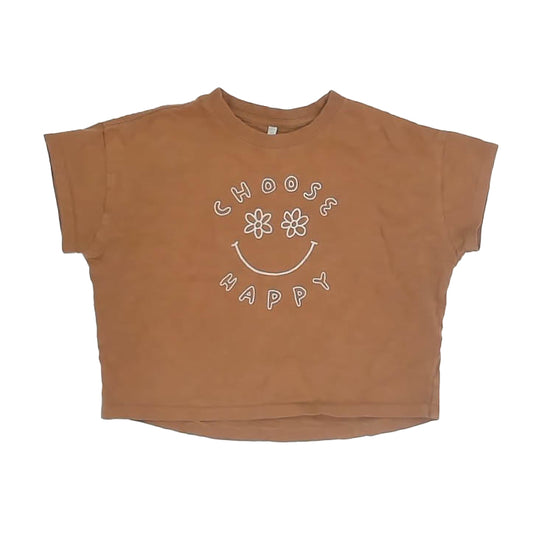 Rylee + Cru Girls Brown T-Shirt Size: 8-9 Years Brown