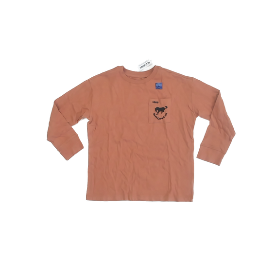 Old Navy Boys brown Long Sleeve T-Shirt Size: 6-7 Years brown