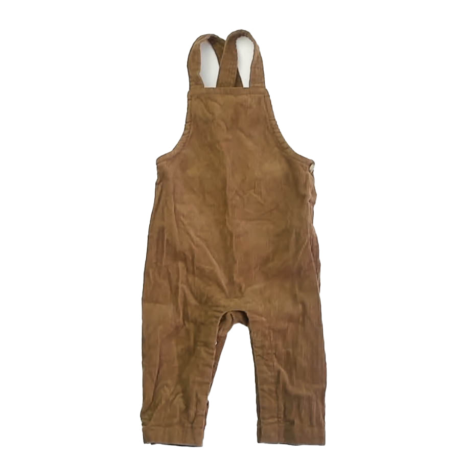 Tea Collection Boys Brown Overalls Size: 9-12 Months Brown
