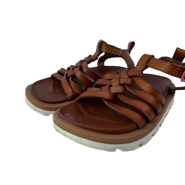 Wonder Nation Girls Brown Sandals Size: 7 Toddler Brown