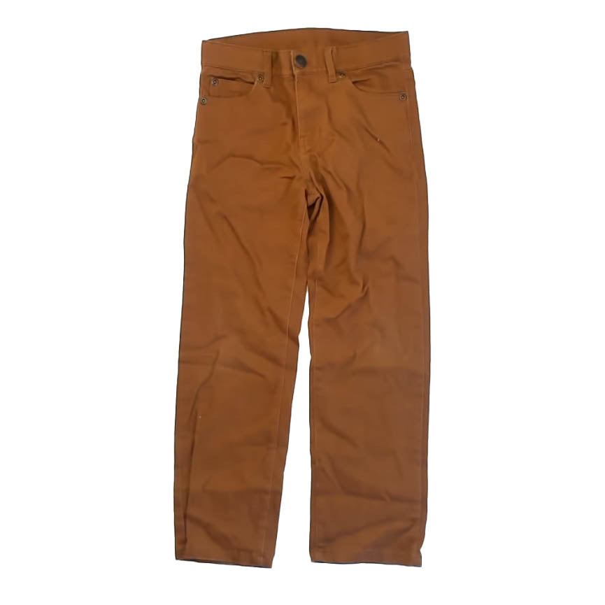 Janie and Jack Boys Brown Pants Size: 6 Years Brown
