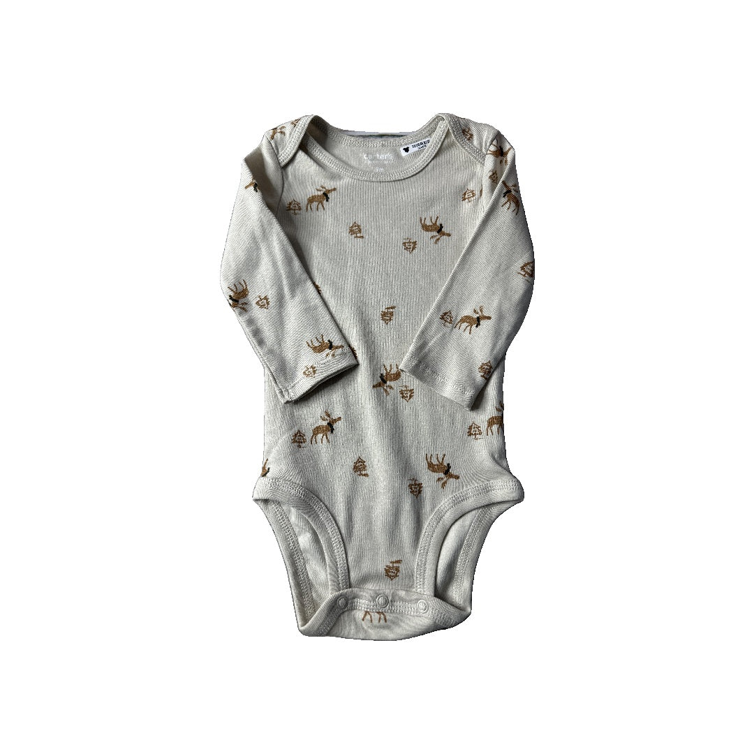 Carters Unisex Brown Onesie Size: 6-9 months Brown