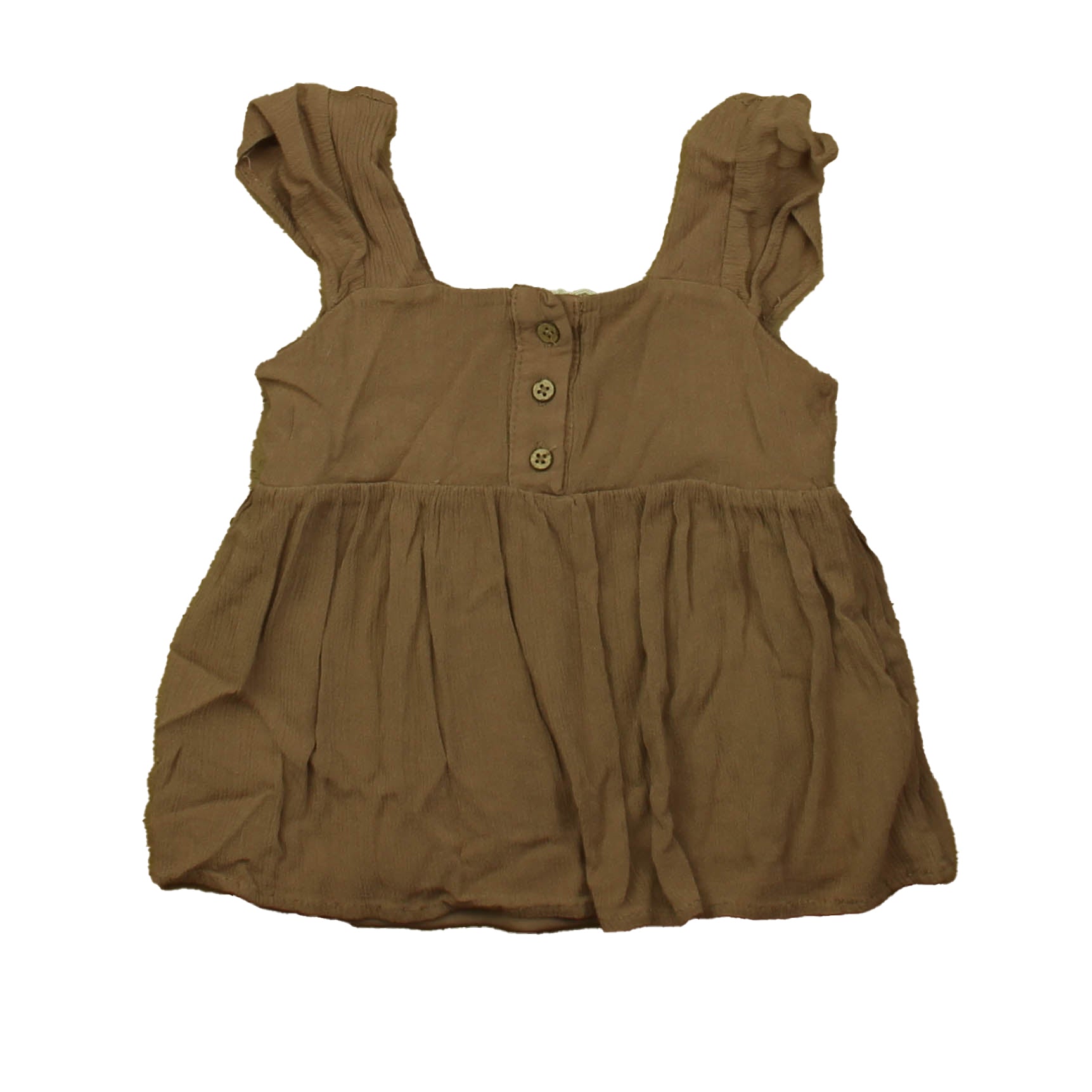 Btween Girls Brown Blouse Size: 24 Months Brown