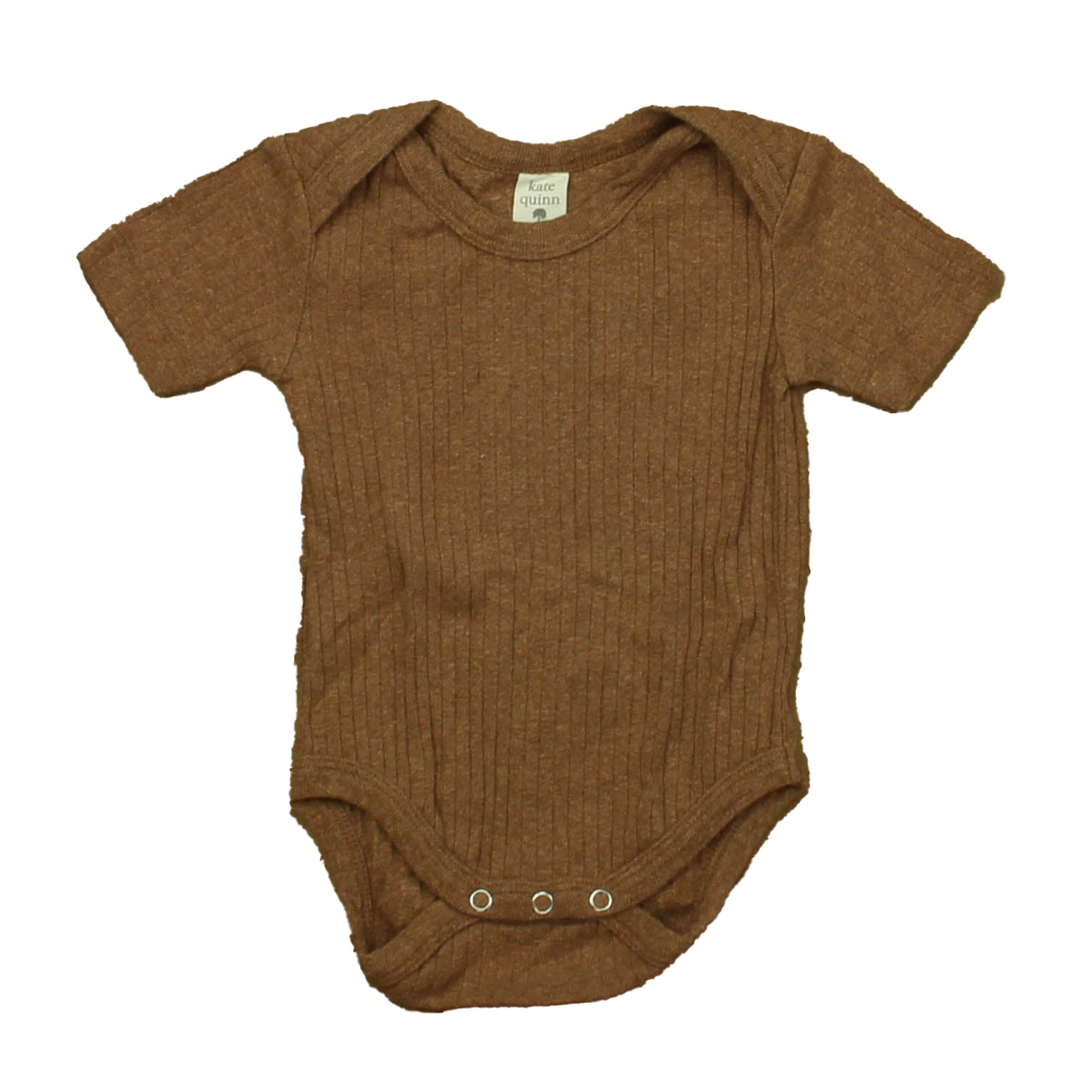 Kate Quinn Organics Boys Brown Onesie Size: 3-6 Months Brown
