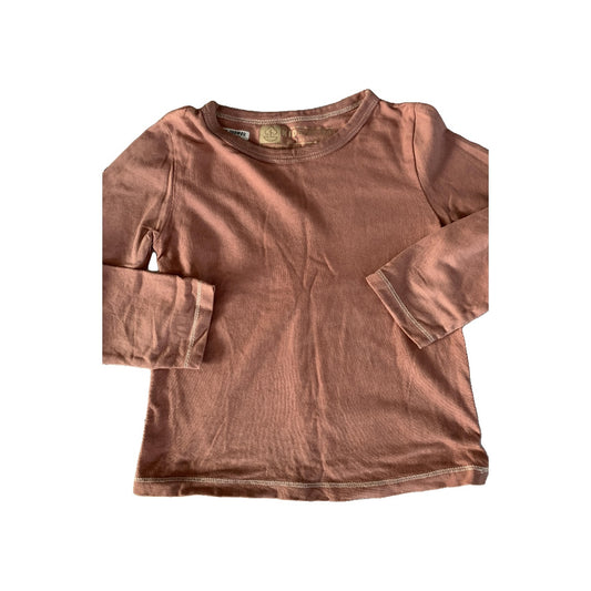 Kidential Girls Brown Long Sleeve T-Shirt Size: 4T Brown