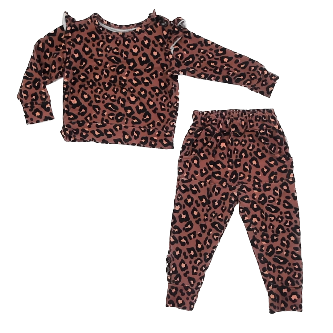 Gigi and Max Girls Brown Apparel Sets Size: 18 Months Brown