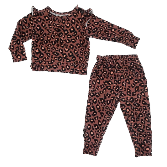 Gigi and Max Girls Brown Apparel Sets Size: 18 Months Brown
