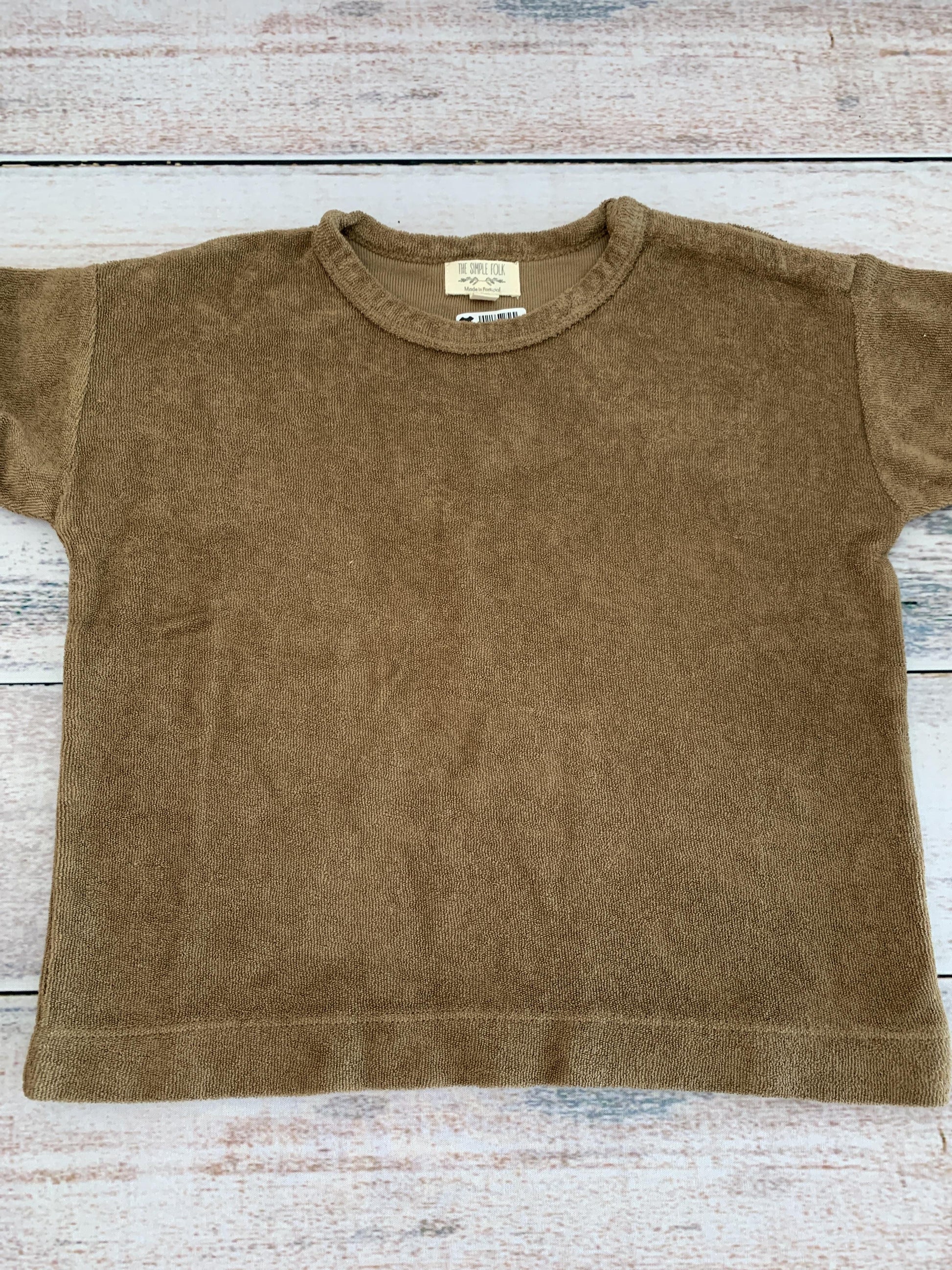 The Simple Folk Boys Brown Shirt Size: 2T Brown