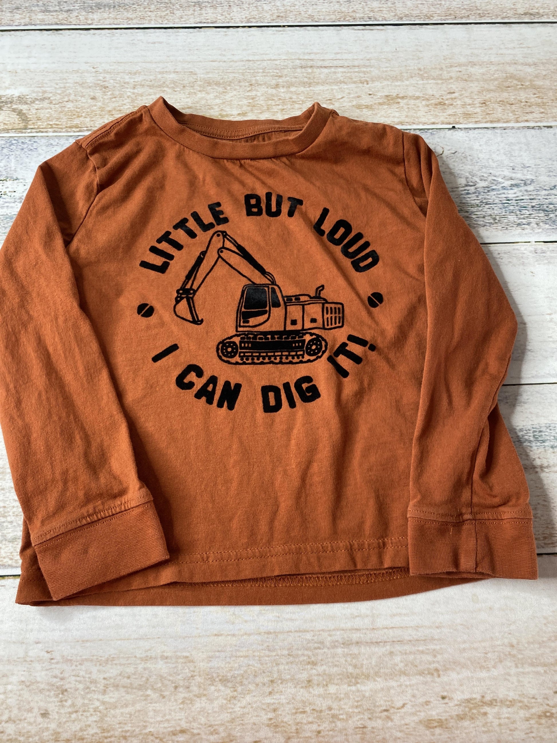 Rumi + Ryder Boys Brown Long Sleeve Shirt Size: 4-5 Years Brown
