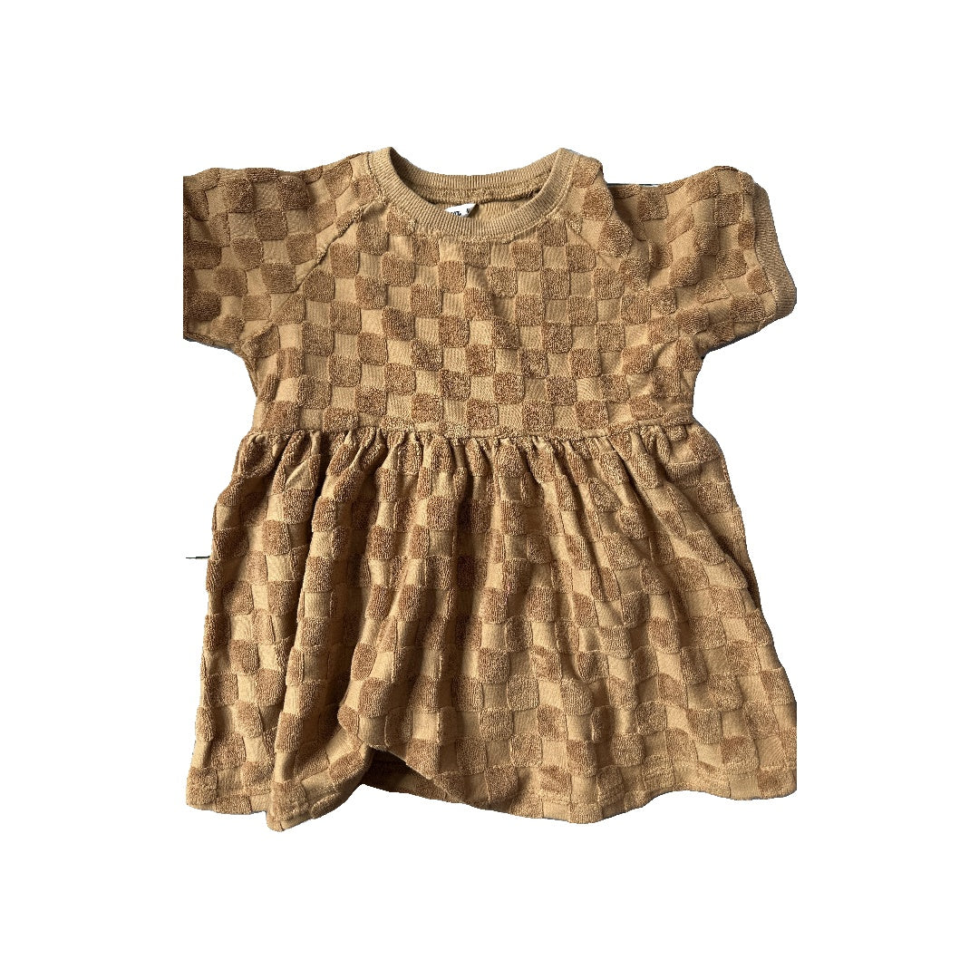 Rylee + Cru Girls Brown Dress Size: 12-18 months Brown