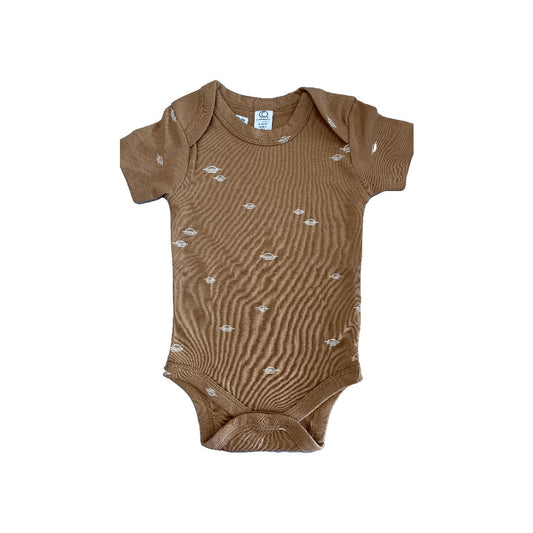Colored Organics Girls Brown Onesie Size: 6-12 months Brown