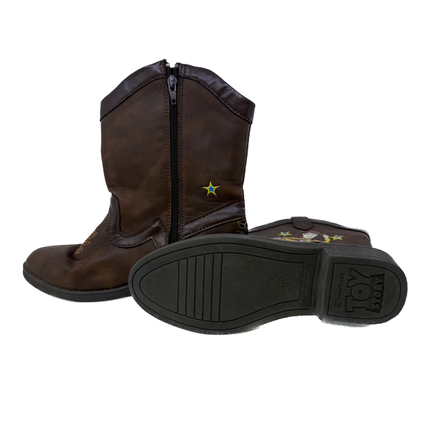 Toy Story Unisex Brown Booties Size: Little Kid 12 Brown