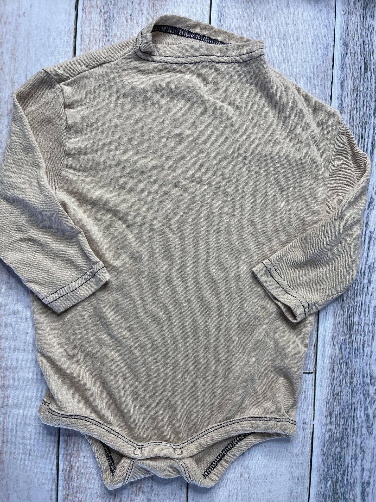 Unisex Brown Onesie Size: 2 Brown