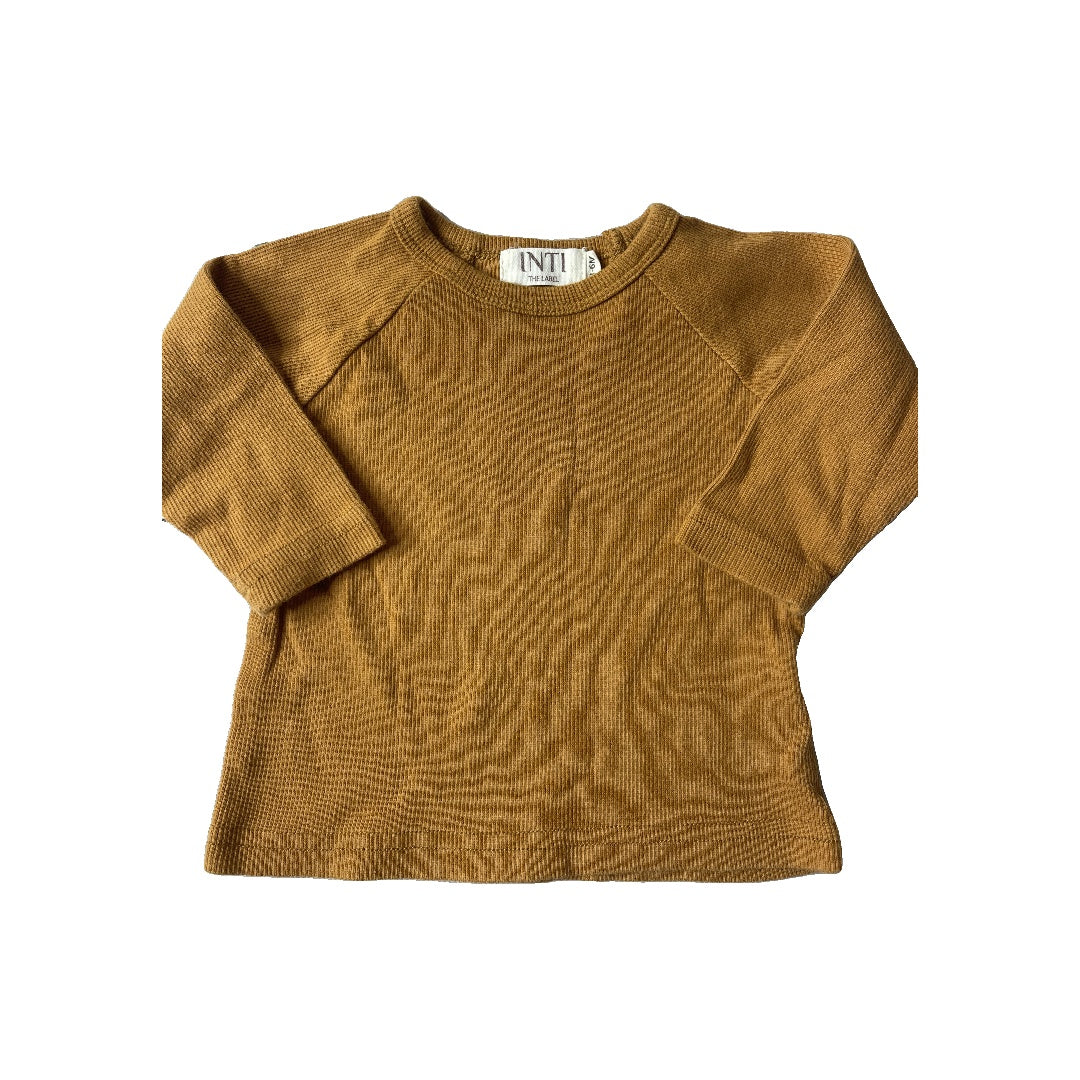 Inti Unisex Brown Long Sleeve T-Shirt Size: 3-6 months Brown