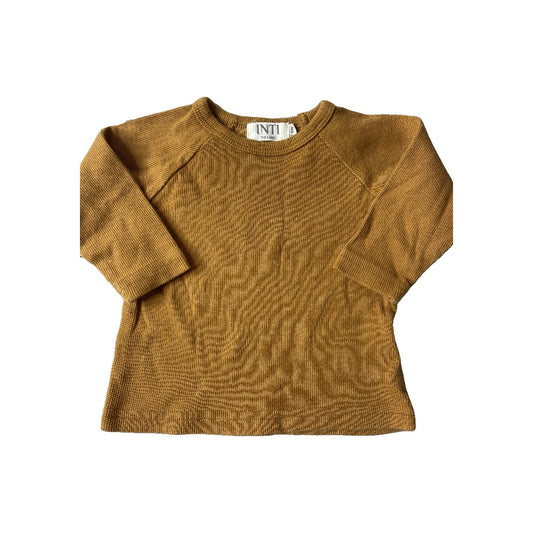 Inti Unisex Brown Long Sleeve T-Shirt Size: 3-6 months Brown