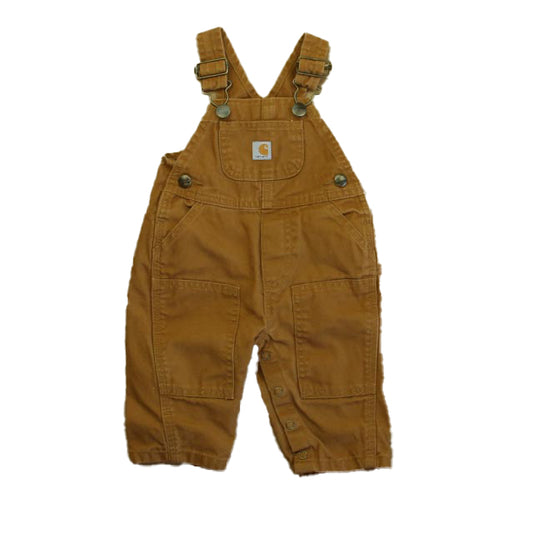 Carhartt Boys Brown Overalls Size: 3 Months