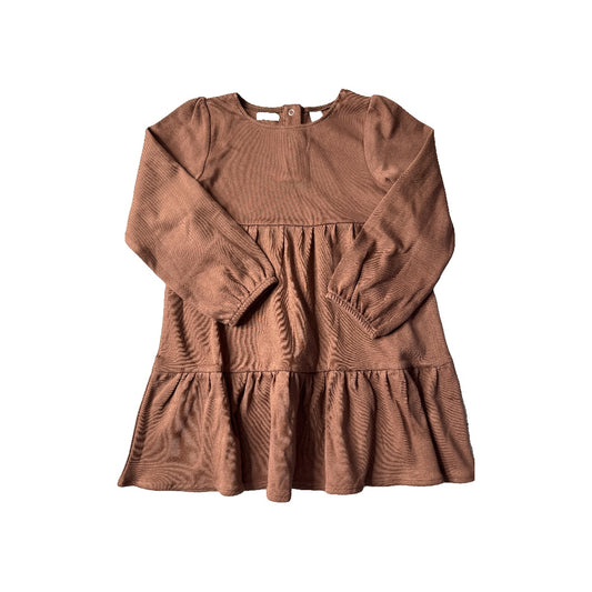 Colored Organics Girls Brown Dress Size: 3T Brown